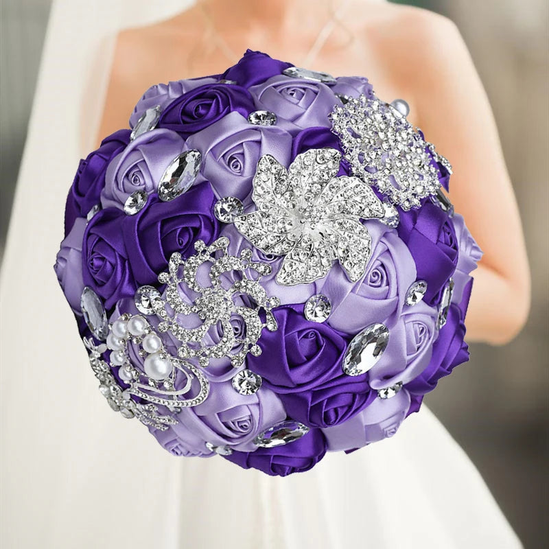 Purple Wedding Bouquet Flowers