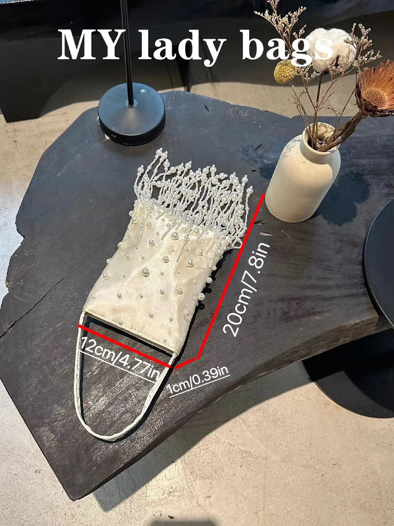 Pearl Beading Tassel Clutch Purse Wedding Party Exquisite Banquet Bag Beads Beaded Women Handbag Luxury Fashion Evening Bag