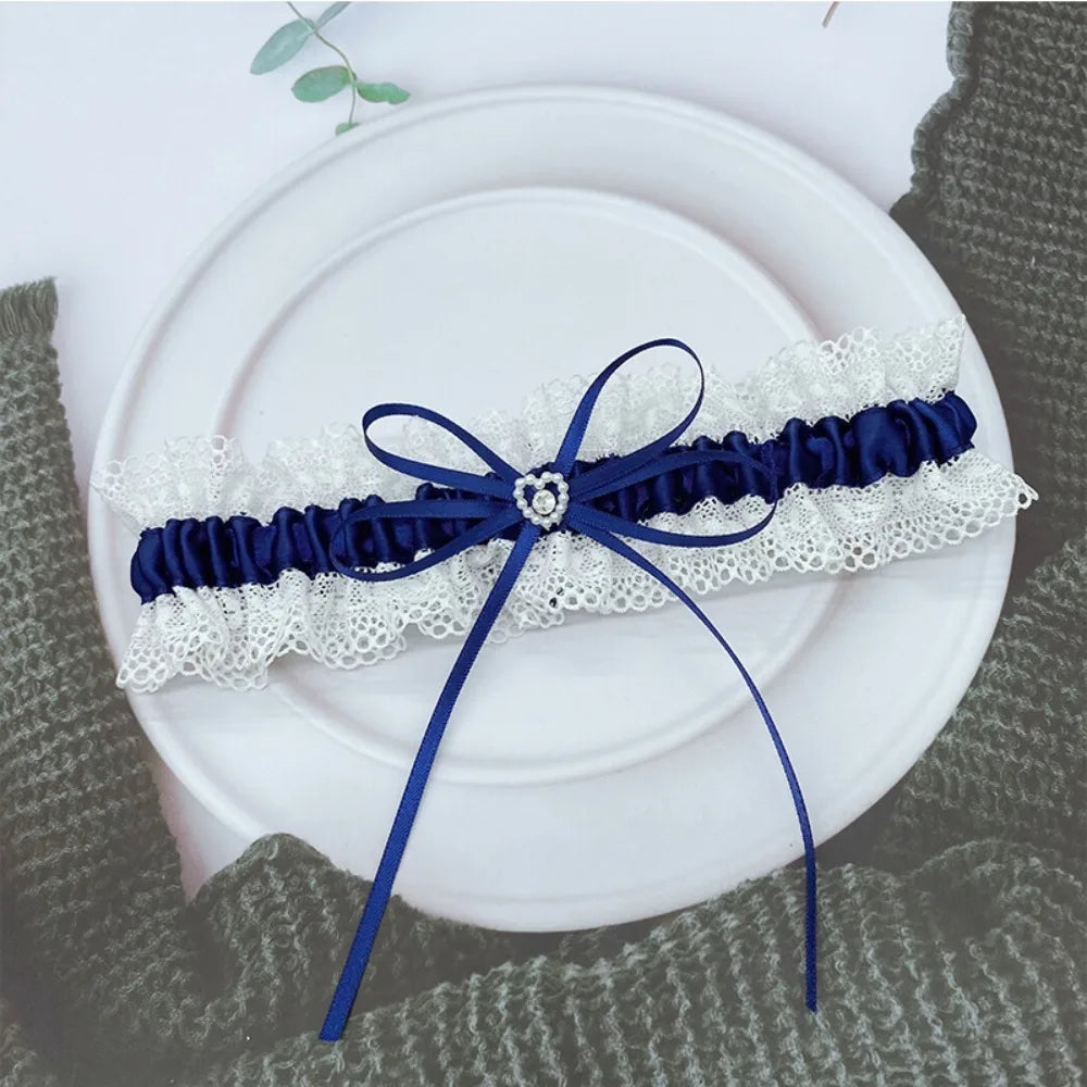 Beautiful Bowknot Bridal Lace Garter Women's Garter Belt Bride Souvenirs Women Thigh Garter Leg Loop