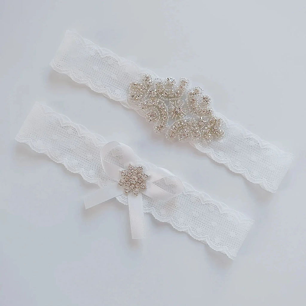 Shinny Bead Crystals Wedding Garter for Bride Leg Ring Loop Thigh Leg Garter  For Wedding Bridal  Accessories