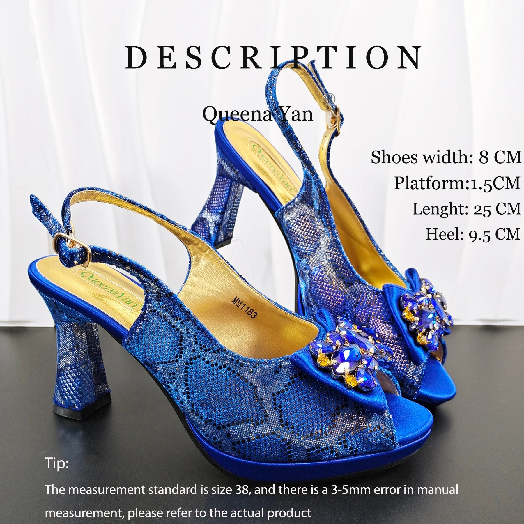 New Designer Bigger Size Shoes and Bags Set for Women 2026 Italian Wedding Shoe for Bride Ladies High Heel Shoes with Rhinestone