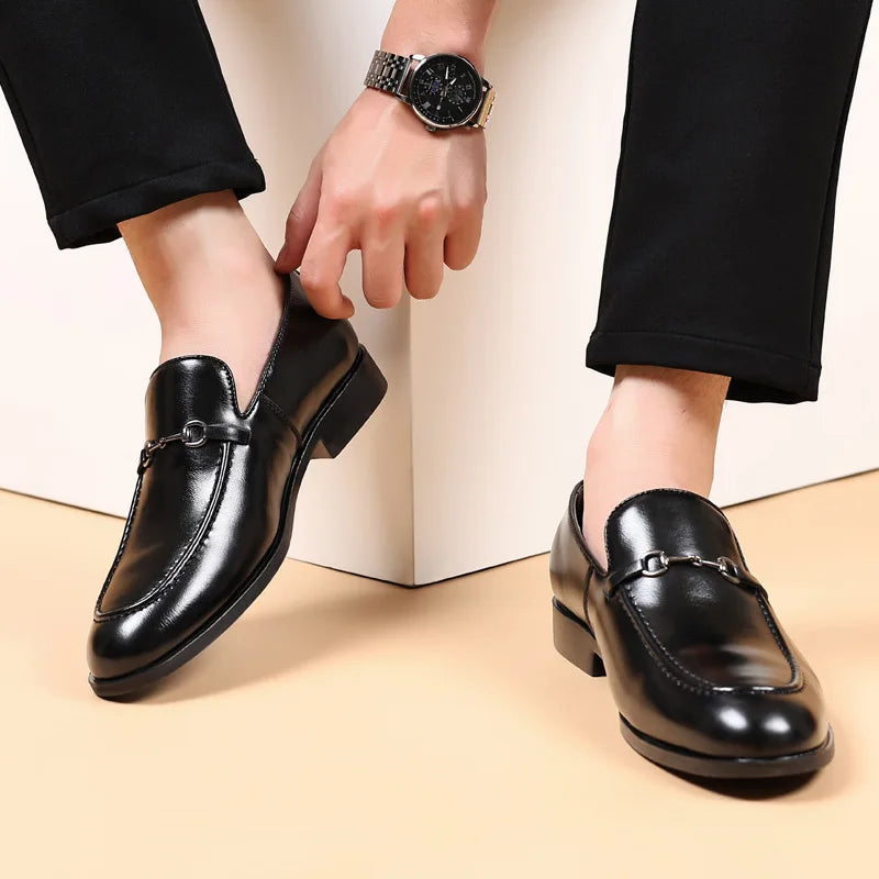 Office Shoes Men Classic Loafers Men Formal Shoes Brand Dress Shoes Men Elegant Sepatu Slip on Pria Zapatos De Hombre Ayakkabi