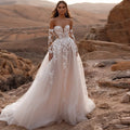 Sweetheart Applique Tulle A-Line Wedding Dress