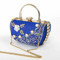2024 New Arrival Flower Crystal Wedding Bridal Clutch Purse Luxury Designer Women's Dinner Party Cocktail Handbags Diamond Bags