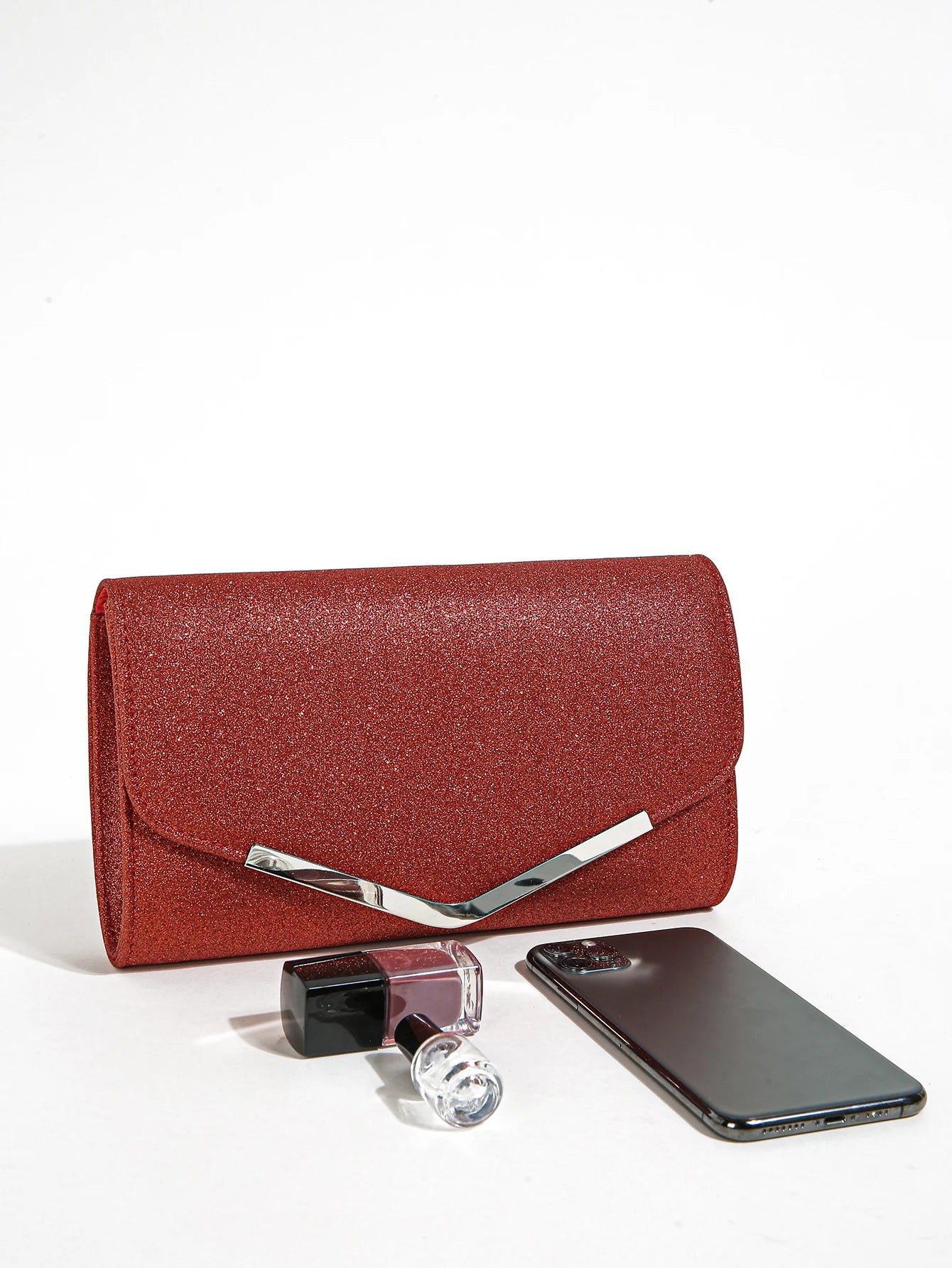 Glitter Envelope Evening Clutch