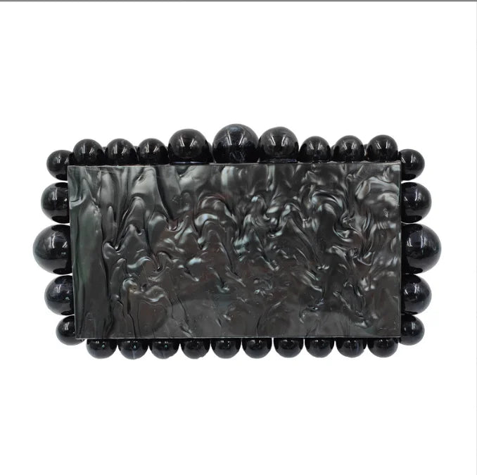 Leopard Acrylic Box Evening Clutch