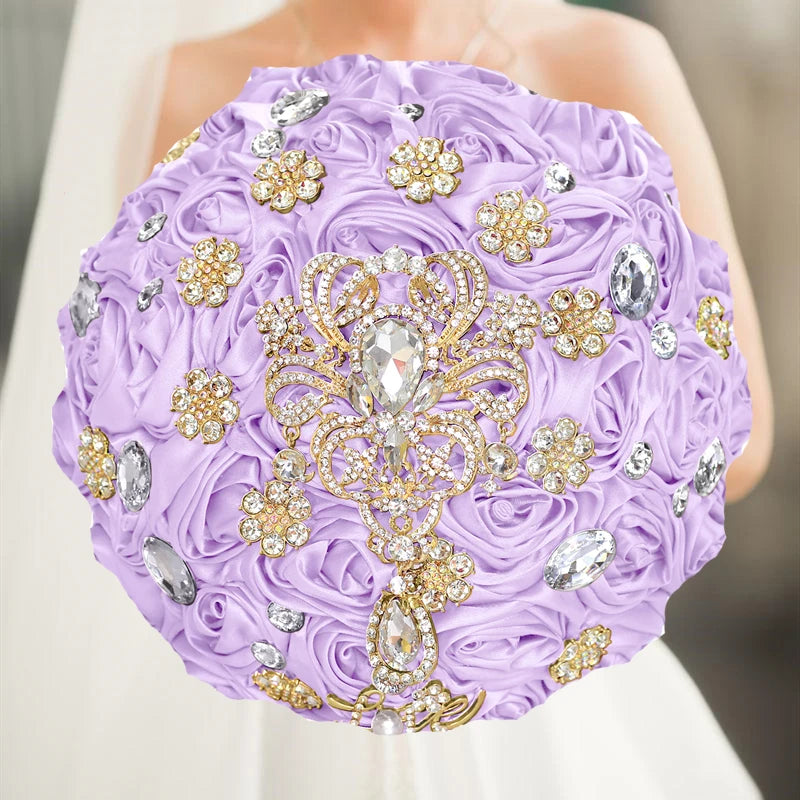 Purple Wedding Bouquet Flowers