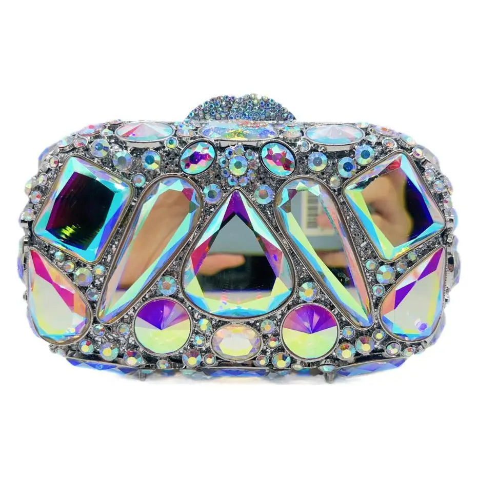 Wedding Dress Purses Women Bridal Crystal Handbags Rhinestone Party Prom Evening Clutches Minaudiere Clutch Bag Luxury  Purses