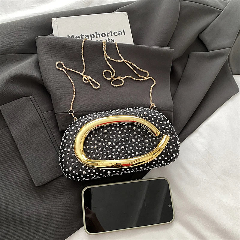 Red Wedding Evening Clutch Bag For Women Luxury Silver Gold Fashinon Party Purse And Handbag Trend Lady Lipstick Crossbody Bag