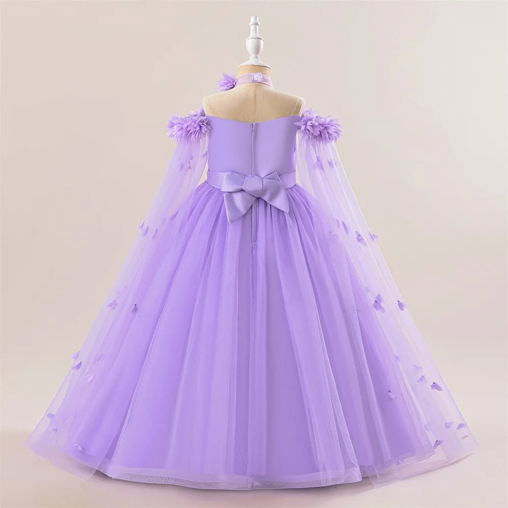 Off-Shoulder Tulle Junior Bridesmaid Dress