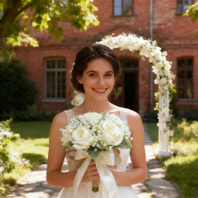 Bridal Bouquet Wedding Bouquets For Bride Flower Bouquets Marriage Wedding Bouquet For Bride Rose Bouquet Bridal Holding Flower