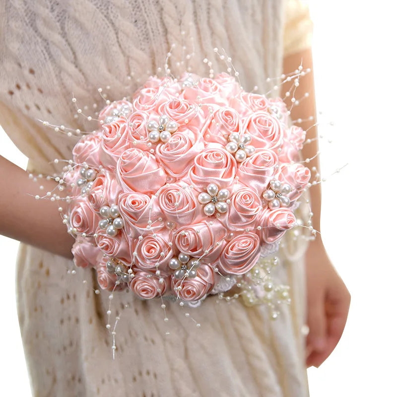 Pink Wedding Bouquet Bridesmaid Bridesmaid Holding Flowers