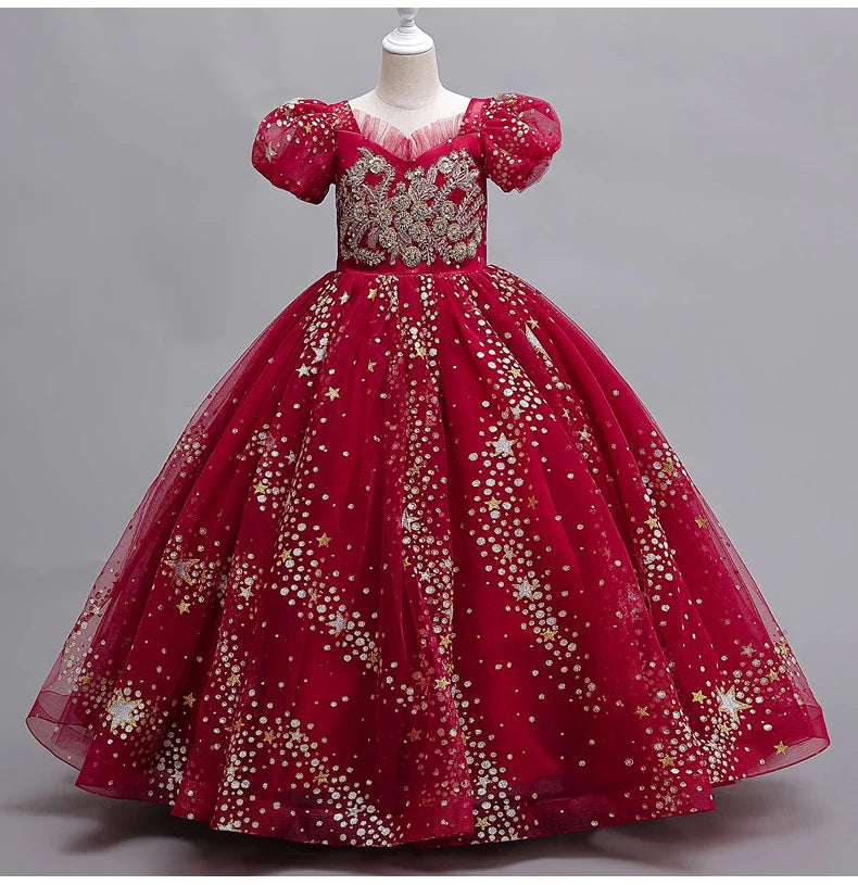 Mesh Princess Pageant Dress