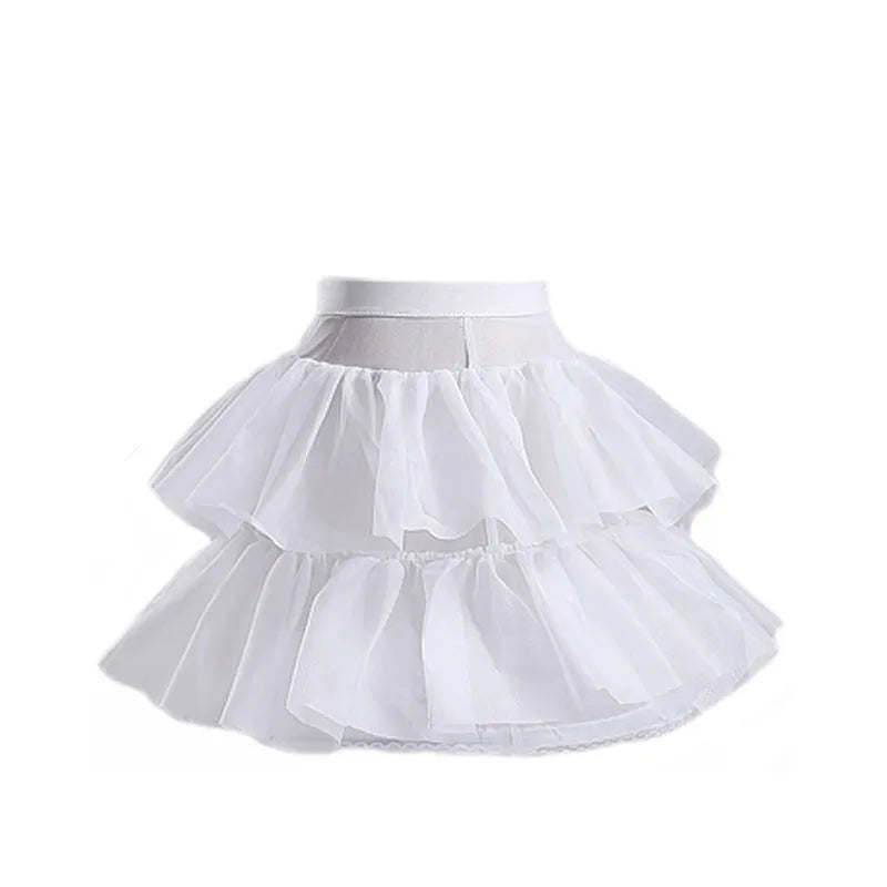 New Girls Summer Skirt Petticoat Baby Girls Toddler Christmas Princess Birthday Party Kids For Girls Children Clothing Vestidos