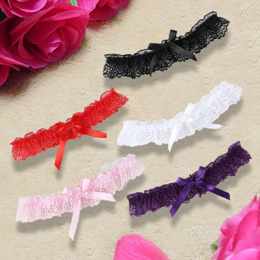 1/2PCS New Fashion Bow Lace Wedding Garter Toss Garter Wedding Garter Belt Bridal Lingerie White Garter Wedding Accessories
