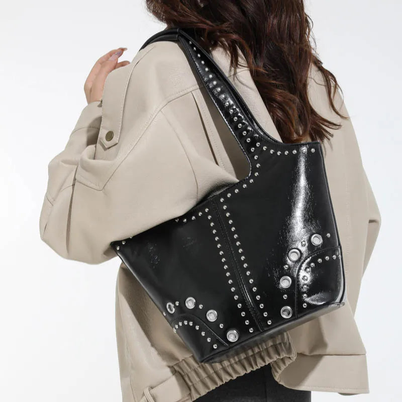 Red Wedding Purse Fashion Handbag Clutch Women Korean Style Solid PU Leather Shoulder Bag Designer Bucket Tote Lady Commute Bag