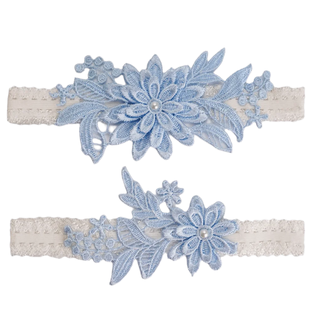 Fashion Polyester Wedding Garter Lace Embroidery Floral Bridal Thigh Ring Leg Ring Bridal