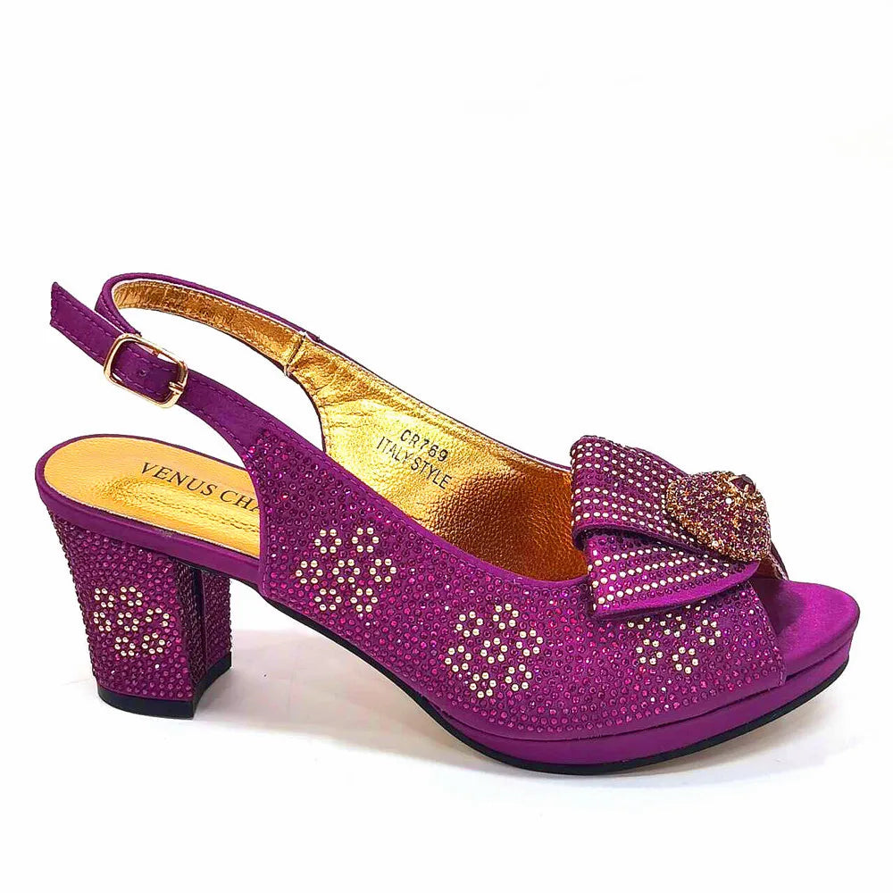 Diamond Wedding Shoe & Bag Set