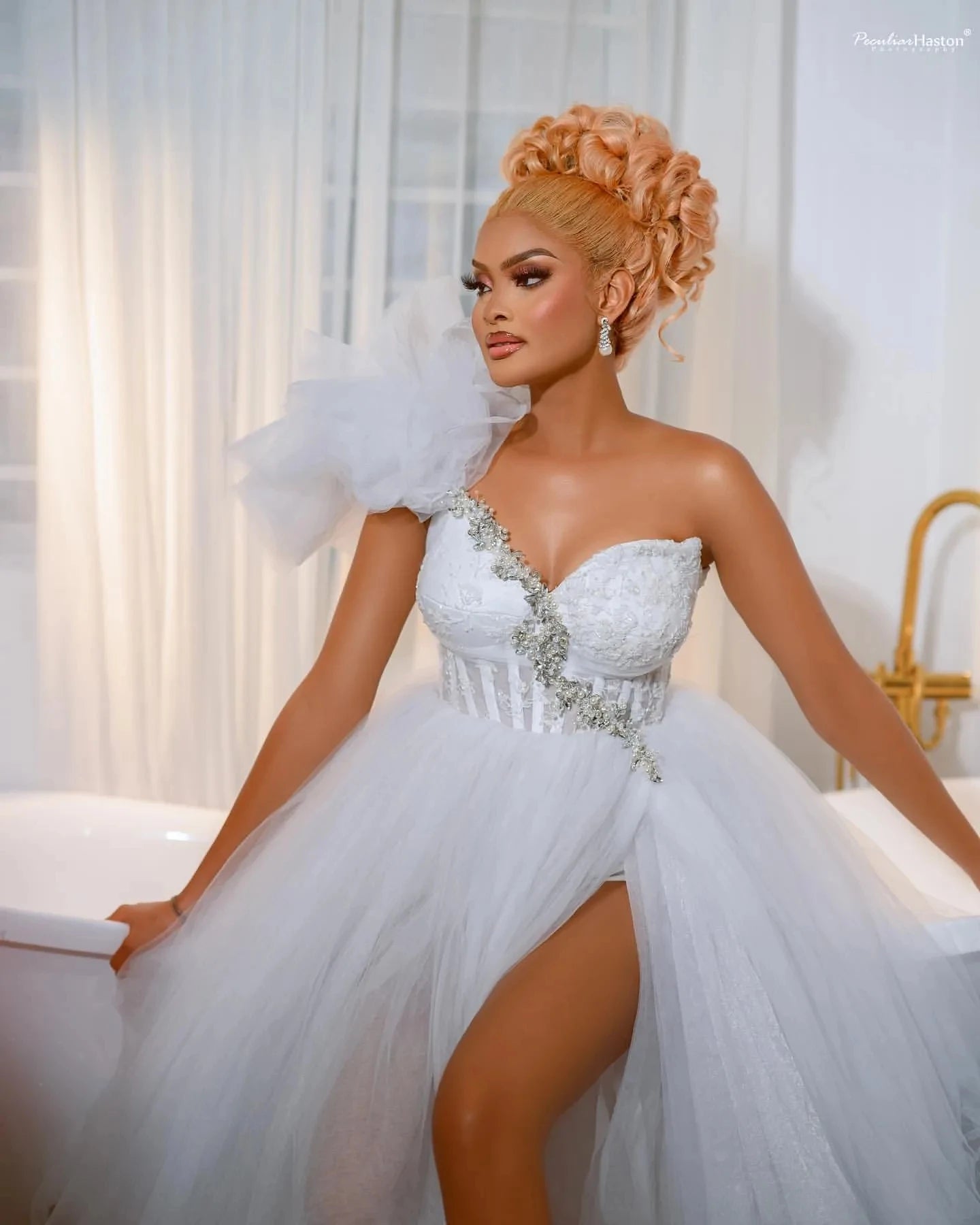 White Beach Bridal Robe Maxi Tulle Long Sleeve Customized Lingerie Women Gowns Boudoir Bathrobe Wedding Dress For Babyshower