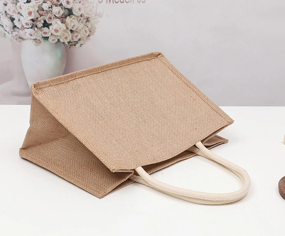 Personalized Bridesmaid Jute Tote Bags with Scarf Party Retro Beach Bag Bachelorette Gifts Girlfriend Gift for Her