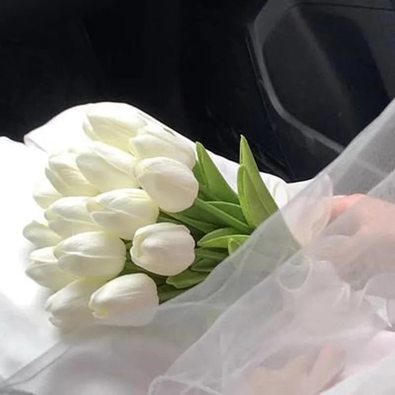 Wedding bouquet bridal bouquet white roses wedding bouquet handmade artificial flower roses