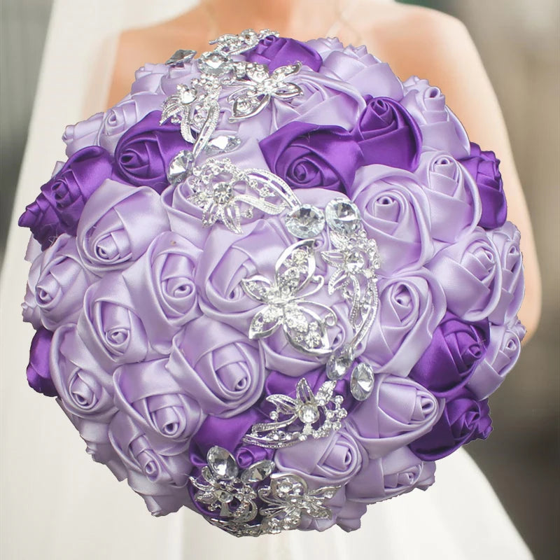 Purple Wedding Bouquet Flowers