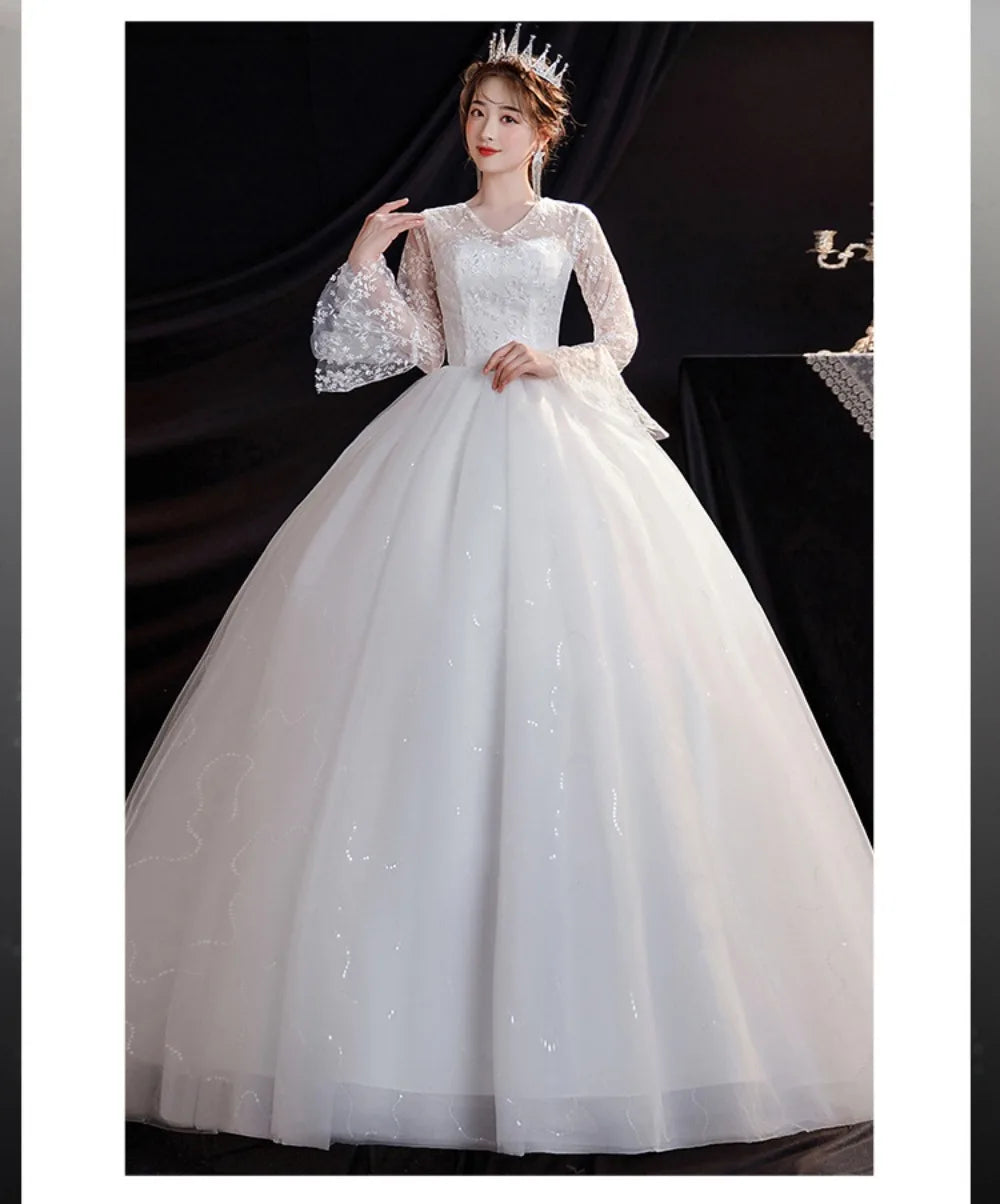 GIYSILE Boho Wedding Dress New Fantasy Lace Bridal Main Marriage Dresses French  Floor Length Wedding Dress Vestidos De Novia