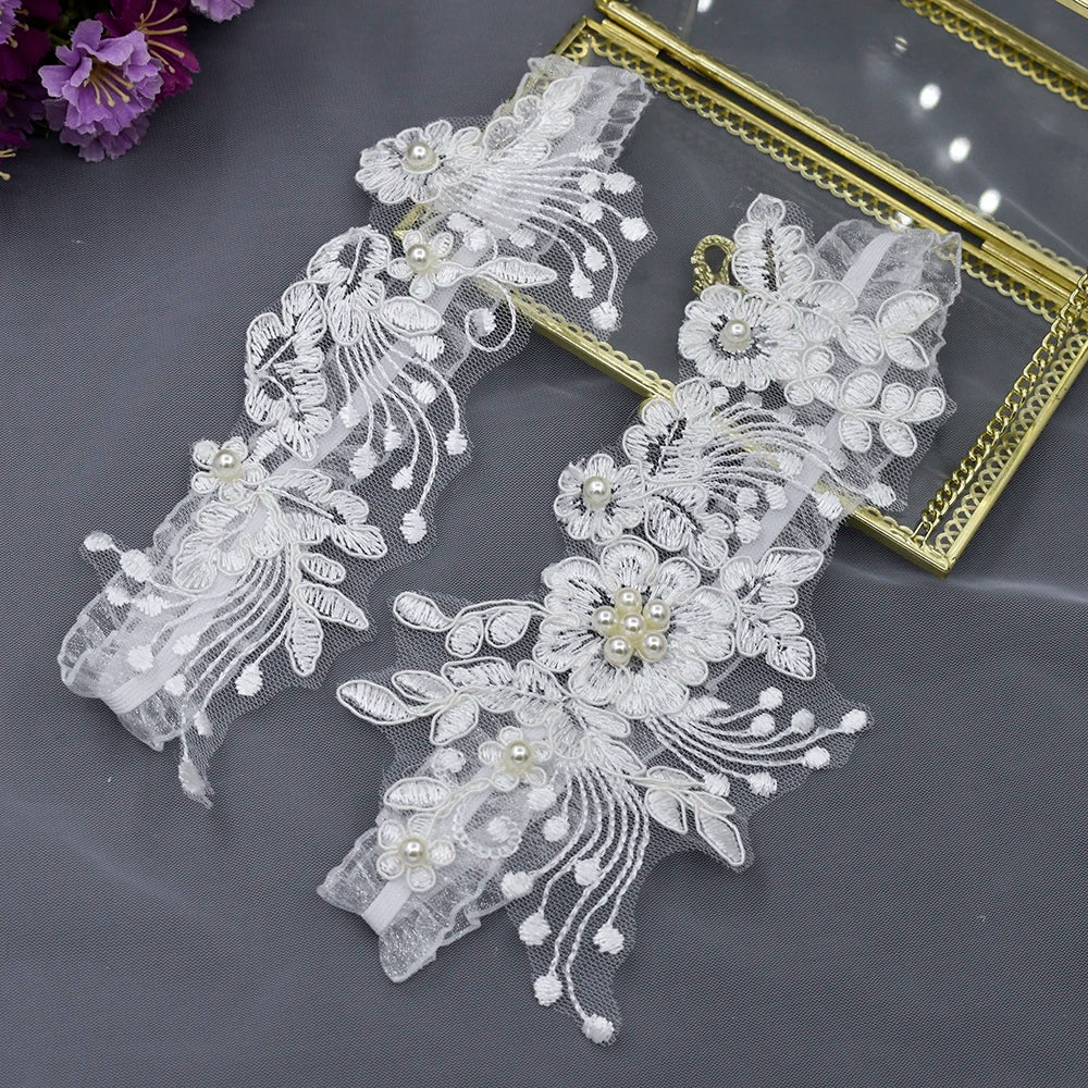 K07 Bridal Garter Belt Set New Design Elastic Trim Crystal Applique Wedding Garter Belt Bridal Leg Bride Wedding Accessories