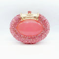 Oval Crystal Bridal Clutch