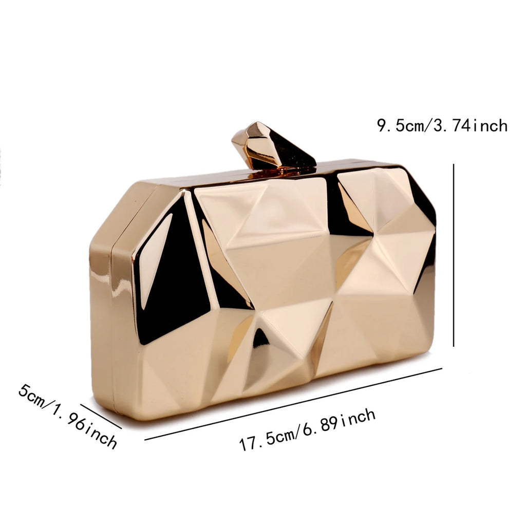 Fashion Silver Clutch Mini Bridal Purse For Wedding Bridal Metal Party Perfect Dinner Banquet Best Gift For Women Bags