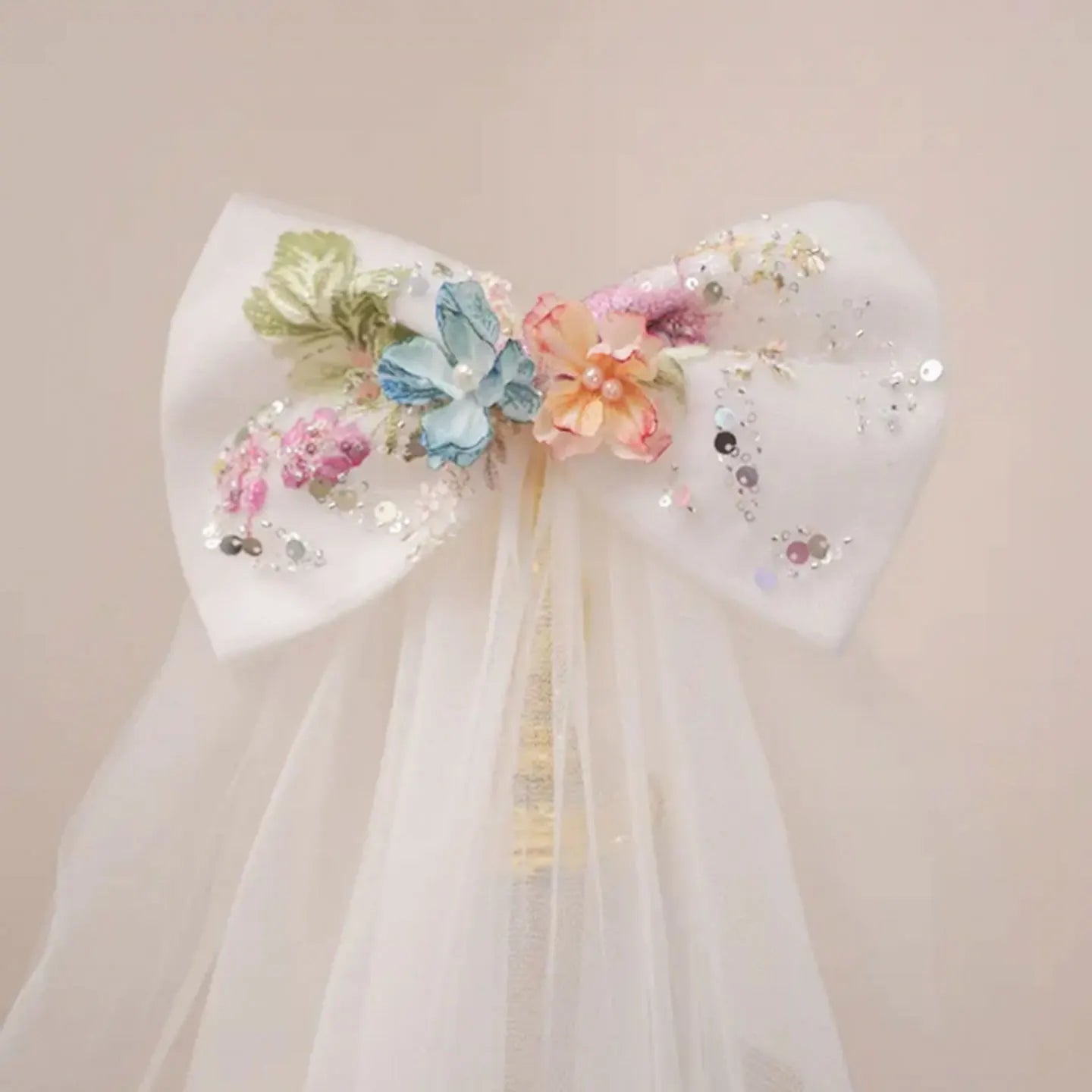 Crystal Lace Tulle Ball Gown Flower Girl Dress
