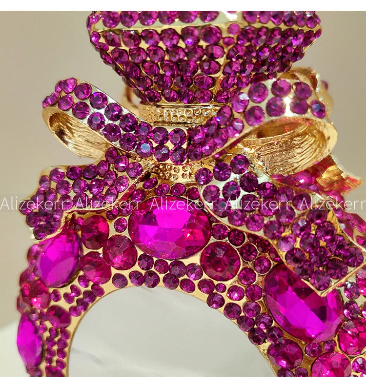 Perfume Bottle Crystal Evening Clutch