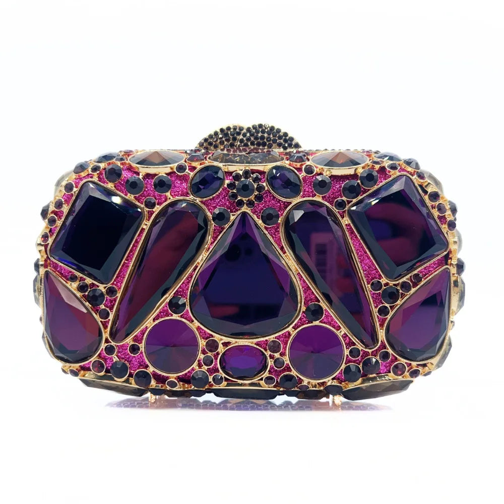 Wedding Dress Purses Women Bridal Crystal Handbags Rhinestone Party Prom Evening Clutches Minaudiere Clutch Bag Luxury  Purses