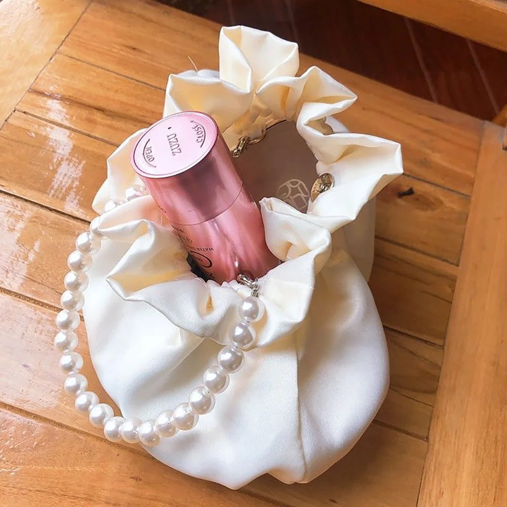 Beautiful Ivory Evening Pearl Handbag Weddings Bride To Be Supplies Simple Elegant Purse Bachelorette Party Bridesmaid Souvenirs