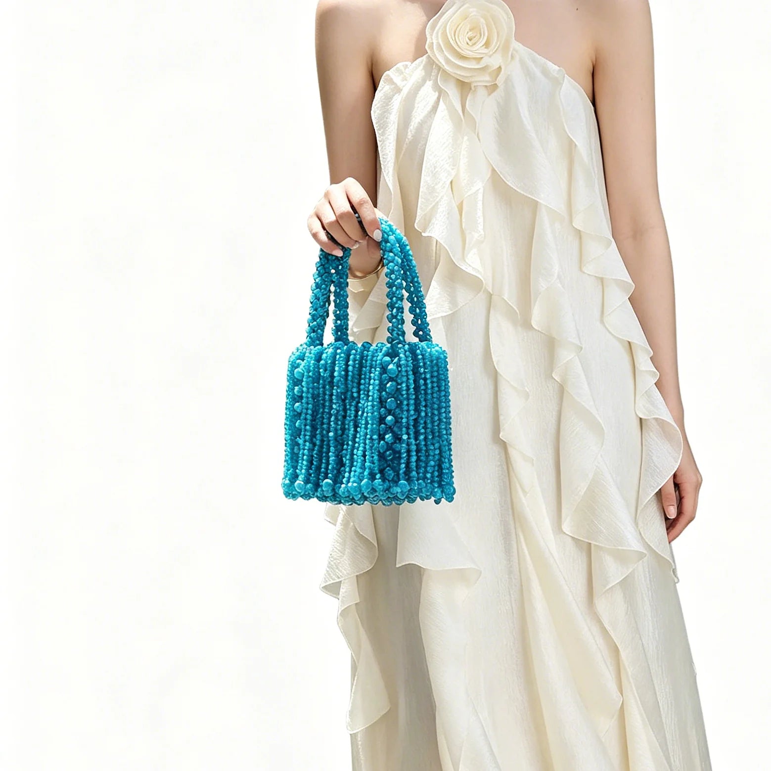 Purses and handbag luxury Designer Clutch purse handmade Pearl decoration Party Wedding Evening bag banquet bag