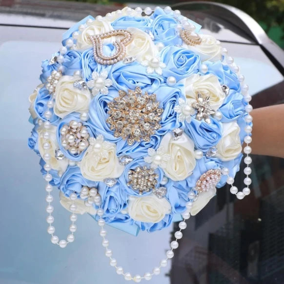 Light Blue Wedding Bouquet