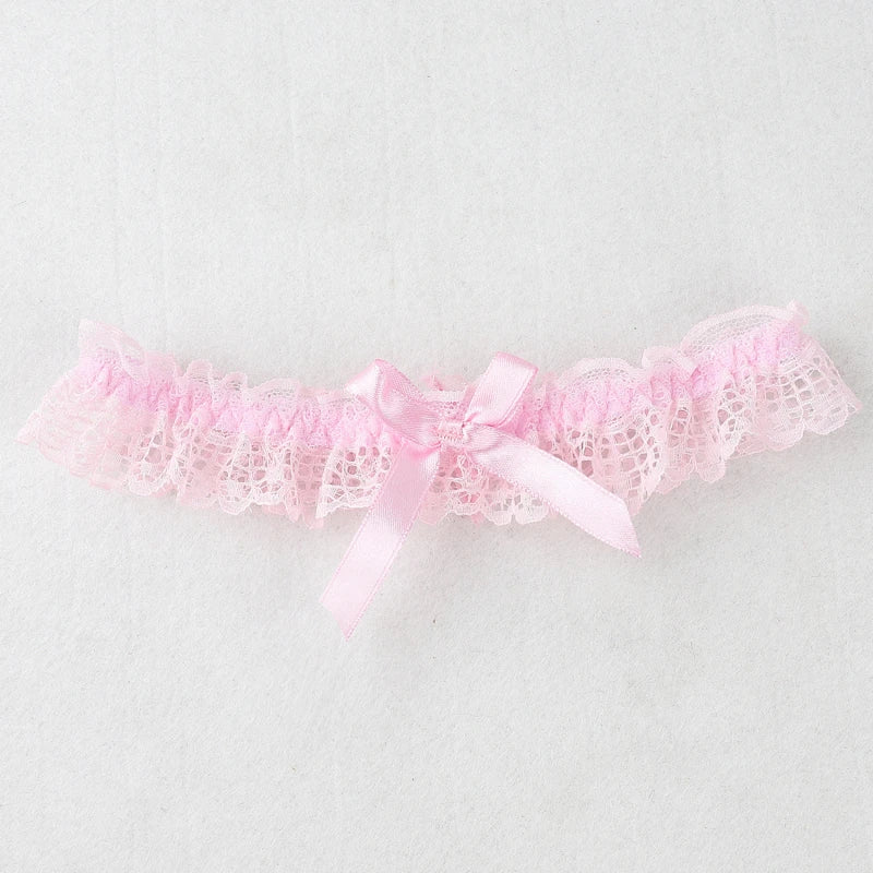 Sexy Fashion Lingerie Wedding Garter Belt Bride Cosplay Party Accessories Bowknot Flower Lace Elastic Leg Ring Bridal Leg Garter