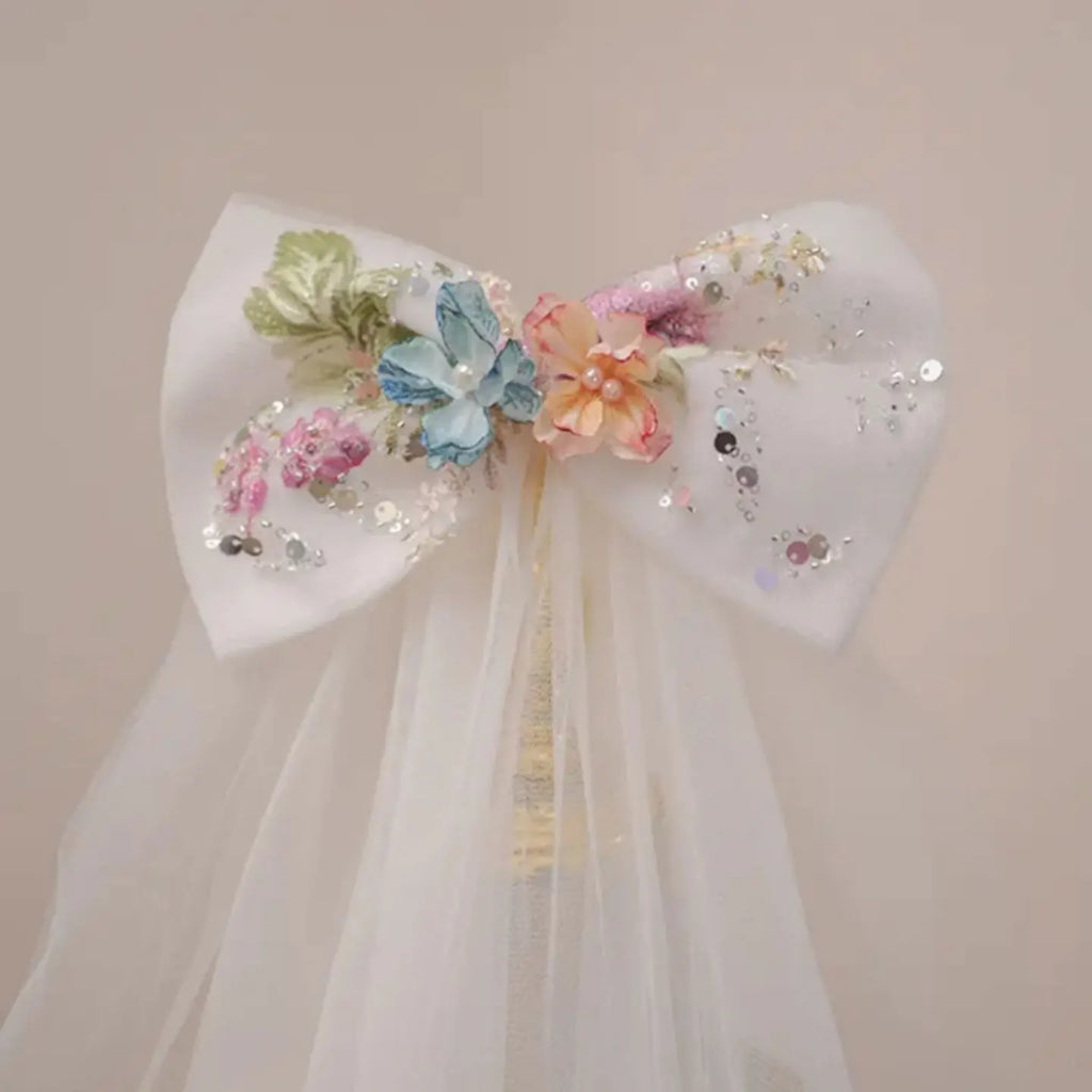 Crystal Lace Tulle Ball Gown Flower Girl Dress