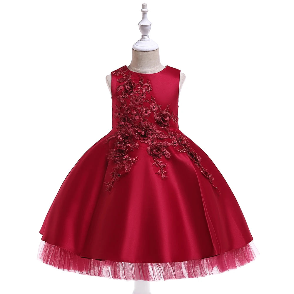 Embroidered Pageant Party Dress