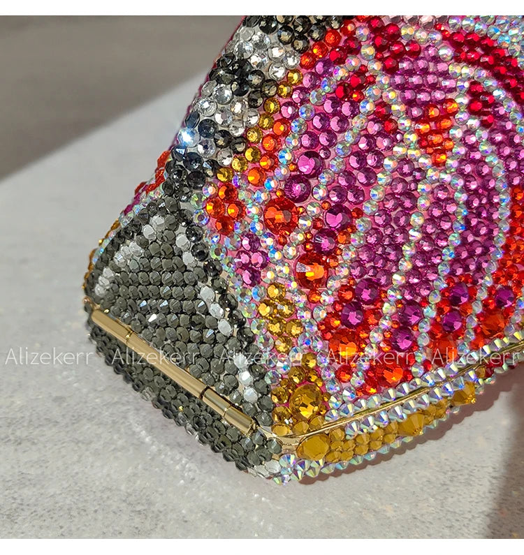 Butterfly Crystal Evening Clutch
