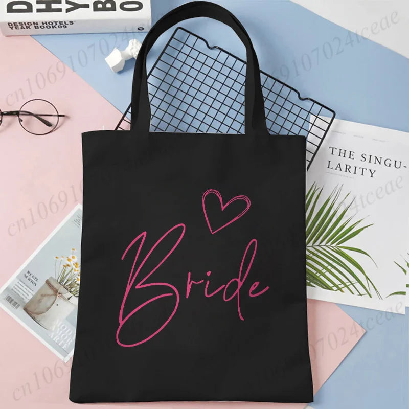 “Team Bride” Canvas Tote Bag