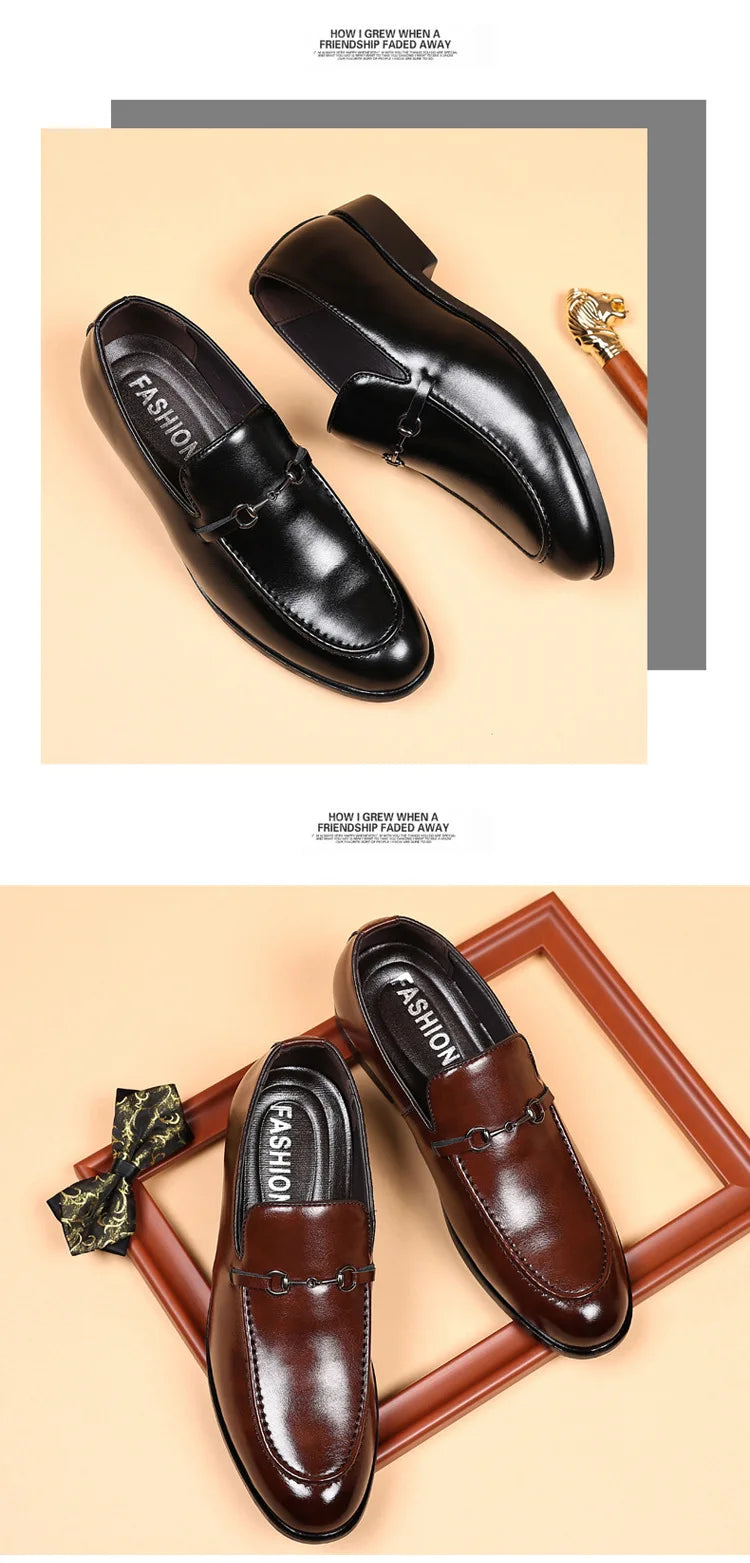 Office Shoes Men Classic Loafers Men Formal Shoes Brand Dress Shoes Men Elegant Sepatu Slip on Pria Zapatos De Hombre Ayakkabi