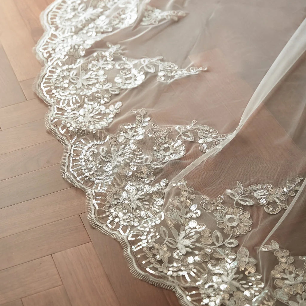 Appliques Long train Drag Tulle Wedding Dress Shawl Long Prom Party Wrap Bolero Cape Bridal Wrap Customized