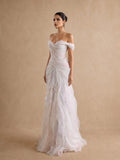 Iridescent Tulle Corset Back Prom Gown