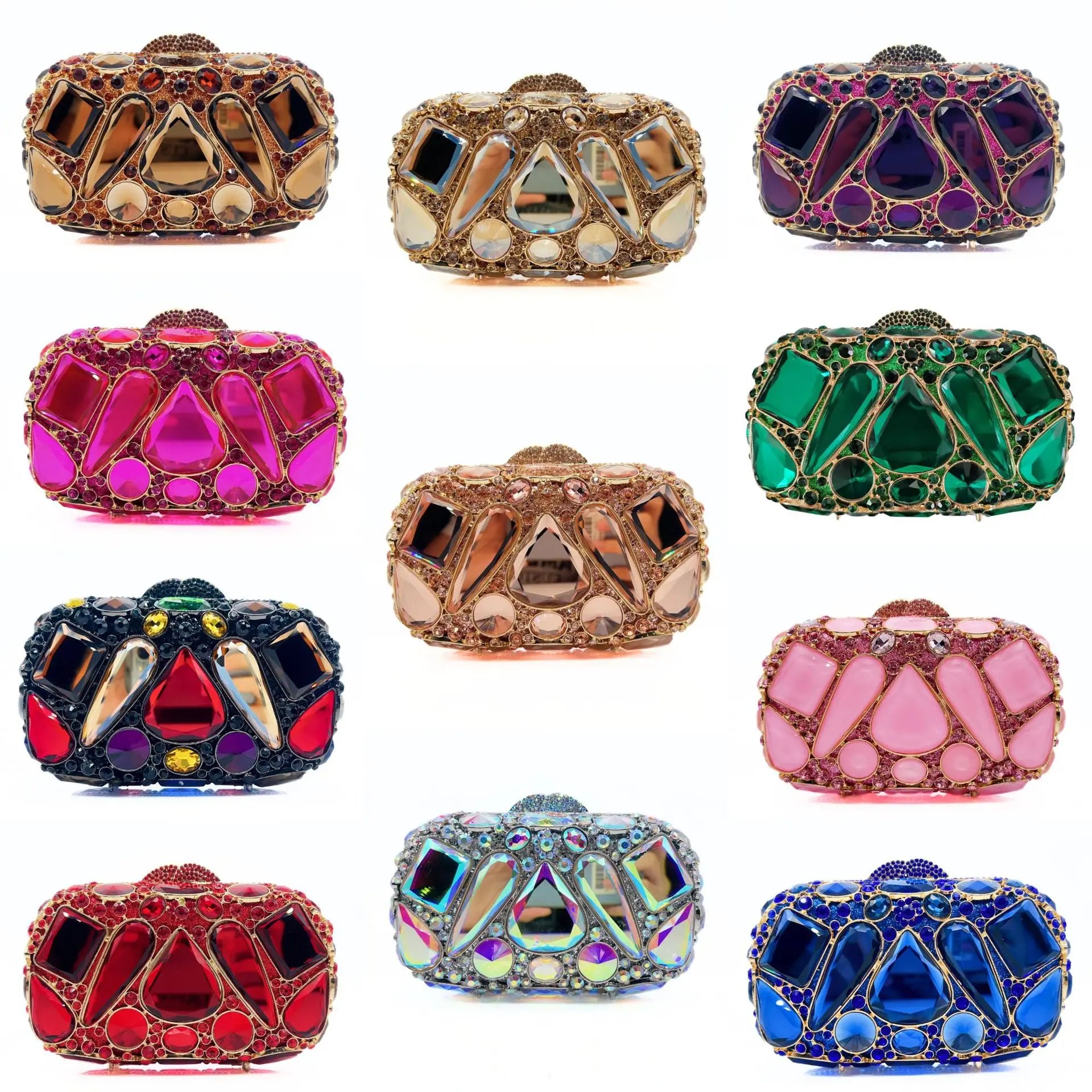 Wedding Dress Purses Women Bridal Crystal Handbags Rhinestone Party Prom Evening Clutches Minaudiere Clutch Bag Luxury  Purses