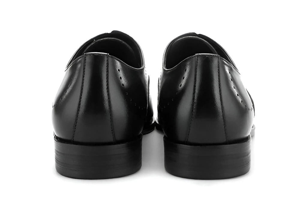 Full-Grain Leather Formal Derby Shoes for Men Daily Wear Business Oxford Dress Shoes