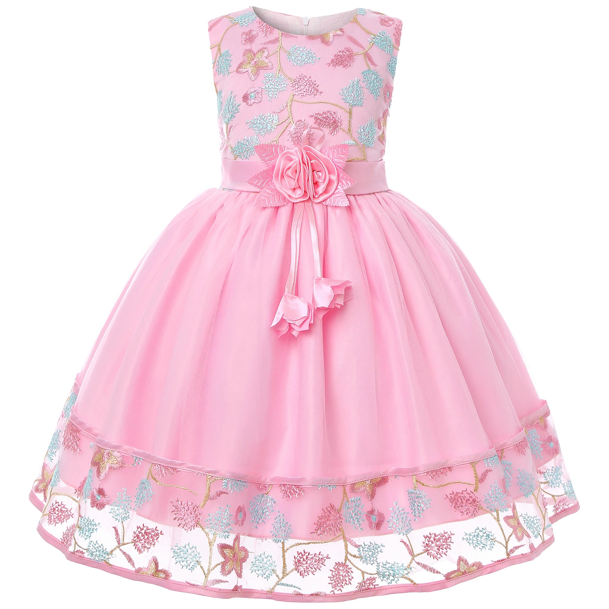 Embroidered Lace Princess Party Dress