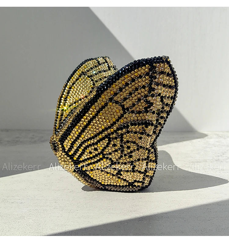 Butterfly Crystal Evening Clutch