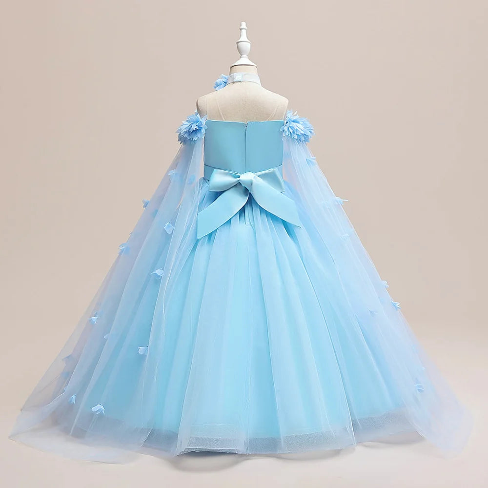 Off-Shoulder Tulle Junior Bridesmaid Dress