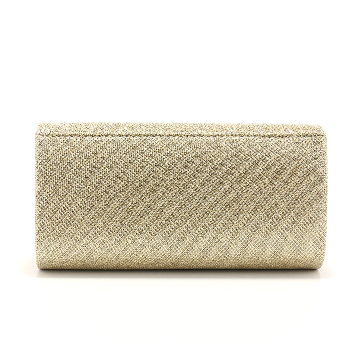 Ruched Sequined Envelope Clutch